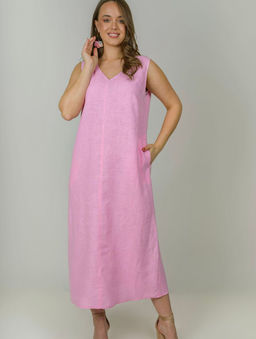 Сарафан платье 100% лен А-силуэт