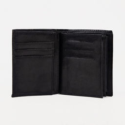 Портмоне мужское без застёжки, 2 в 1, для автодокументов, для купюр, для карт, для монет, цвет чёрный - Simaland фото 3