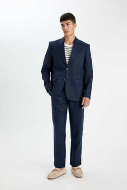 Crop Keten Pantolon Duble Paca Cepli - Defacto фото 4