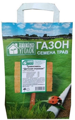 Зелёный уголок Газонная травосмесь Детская игровая 1 кг