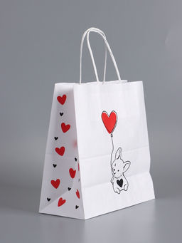 Пакеты подарочные крафт «С Днем Рождения», 22×12×25 см, набор 4 шт.