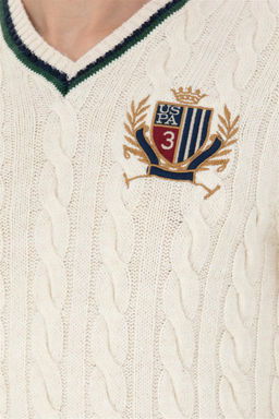 Мужской кремовый свитер - U.s. polo assn фото 7