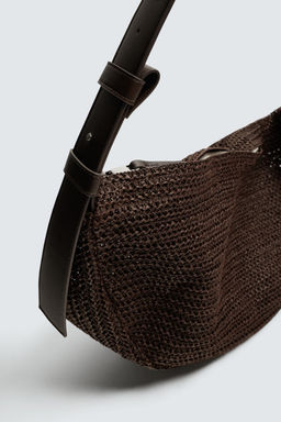 BOLSO DE HOMBRO TRENZADO / Marr?n - Zara фото 9