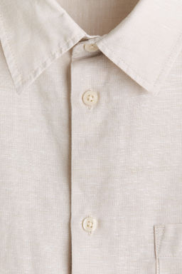 Camisa en mezcla de lino Relaxed Fit - H&m фото 14