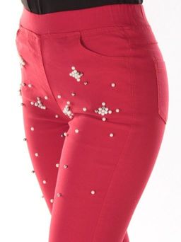 8903 Джеггинсы женские (70% хлопок, 30% стрейч) - Фабричный китай фото 4