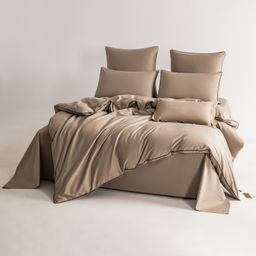 Комплект постельного белья Однотонный Сатин Элитный на резинке OCER022 180*200*30;160*200*30;140*200*30 2 спальный 4 Наволочки