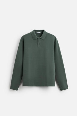 VISCOSE BLEND KNIT POLO SHIRT - Zara фото 30