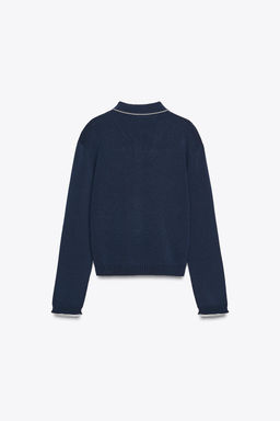 PETER PAN COLLAR KNIT CARDIGAN - Zara фото 7