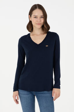 Женский темно-синий свитшот Неожиданная скидка в корзине - U.s. polo assn фото 8