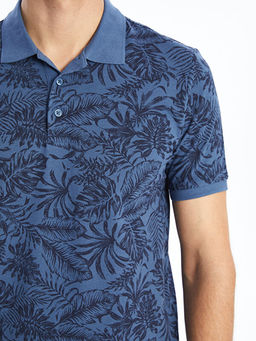 Polo Yaka K?sa Kollu Desenli Pike Erkek Ti??rt