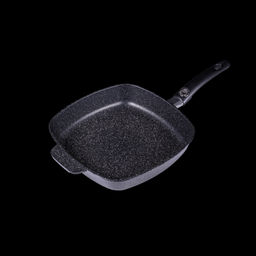 Сковорода квадратная 28x28 см, черная