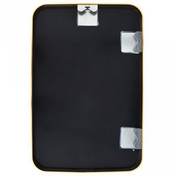 Зеркало настенное, интерьерное 40х60см, алюминиевая рама ширина 2,7см, цвет - золото, закругленные края, подходит для вертикальной и горизонтальной установки (Китай)