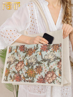 Сумка (хлопок,джут) ламинированная 45х15х35см №3002/4