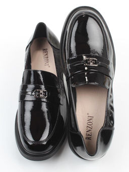 03-DEB103-3 BLACK Лоферы женские (натуральная кожа)