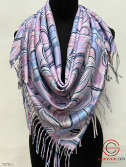 Тёплый двусторонний платок из 100% Cashmere