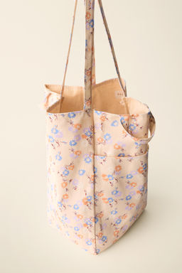 BOLSO ALGOD?N ESTAMPADO FLORES CREATED BY CARAMEL LONDON X ZARA / Multicolor  фото 7