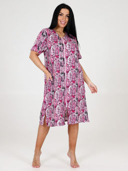 1501 ХАЛАТ ЖЕНСКИЙ (Розовый) - А-дина фото 2