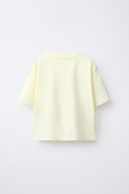 CAMISETA PARCHE VICHY / Amarillo