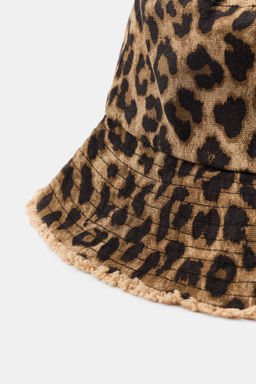 GORRO BUCKET ESTAMPADO ANIMAL / Leopardo