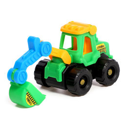 Набор тракторов Весёлая стройка, инерционные, в наборе 6 шт., цвет МИКС - Автоград фото 12