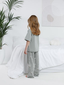 МП 1657/оливковый 5904 Н110 пижама для дев