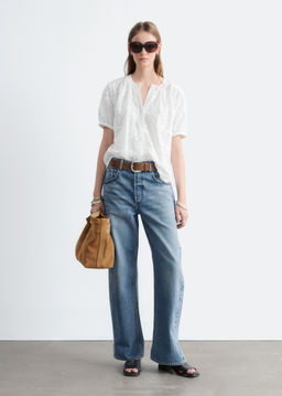 Blusa de corte holgado con mangas abullonadas - H&m фото 8