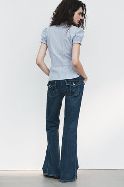 TRF BOOTCUT LOW-RISE JEANS - Zara фото 5