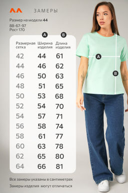 Женская базовая хлопковая футболка Happyfox