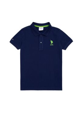 Темно-синяя футболка для мальчиков Basic - U.s. polo assn фото 2