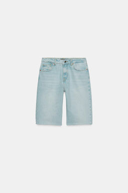 BERMUDA Z1975 DENIM TIRO MEDIO / Azul claro - Zara фото 7