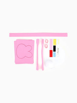 Набор для создания сумки из фетра "Зайка", цвет розовый