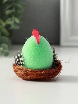 Цена за 2 шт. Фигурка пасхальная «Цыплёнок в гнезде», 5×5×7.5 см