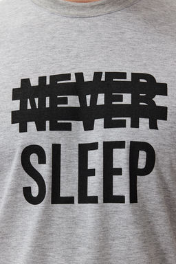 TRENDYOL MAN Mavi %100 Pamuk Regular Fit Orme Yazl?k Sortlu Pijama Tak?m? THMSS21PT0216 - Trendyolmilla фото 33