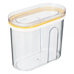 ЁМКОСТЬ ДЛЯ СЫПУЧИХ ПРОДУКТОВ С КРЫШКОЙ (СЛАЙДЕРОМ) 1Л (Желтый) - Phibo фото 2