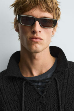 TEXTURED KNIT CORD POLO SHIRT - Zara фото 6
