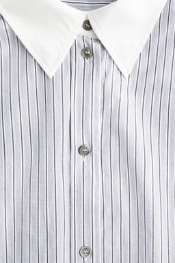 Camisa oversize de popelina - H&m фото 4