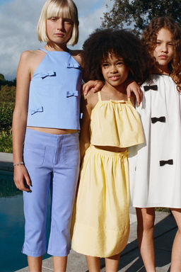 FALDA MIDI TAFET?N / Amarillo