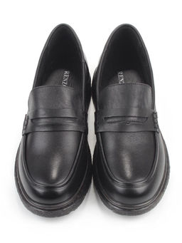 03-DCO59-5 BLACK Лоферы женские (натуральная кожа)