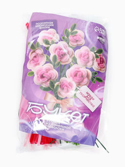 Набор для творчества, букет из синельной проволоки, розы