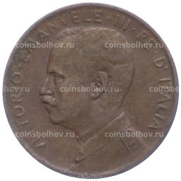 Монета 1 чентезимо 1916 года Италия