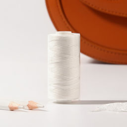 Цена за 2 шт. Нитки вощёные, плетёные, плоские, 150D/16, 0.8 мм, 50±2 м, белые