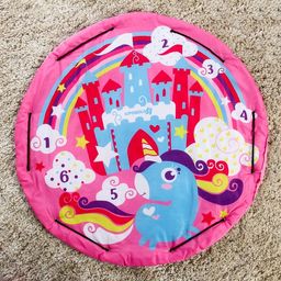 Игровой коврик-сумка для детей Зверята, диаметр 100 см, виды МИКС, Крошка Я  фото 3