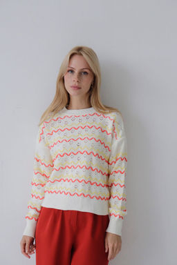 10237 Джемпер белый с декором - Martichelli фото 10