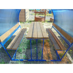 Беседка для дачи «Лагуна», 2×2×2 м, металл, под поликарбонат