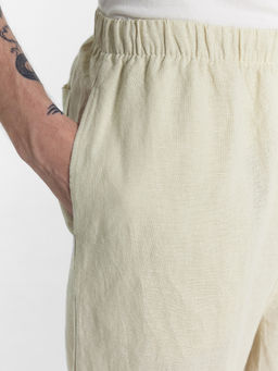 Брюки мужские молочные из хлопка и льна молочный 181259-1 - Mark formelle фото 4