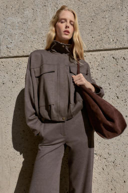 HIGH-NECK BOMBER JACKET - Zara фото 10