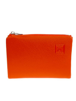 Женское портмоне из искусственной кожи, цвет оранжевый