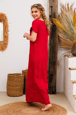 Платье AMORI 9724 красный  фото 2