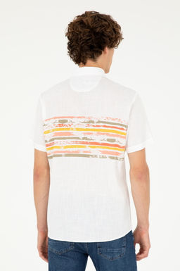 Мужская рубашка цвета хаки с коротким рукавом Неожиданная скидка в корзине - U.s. polo assn фото 5