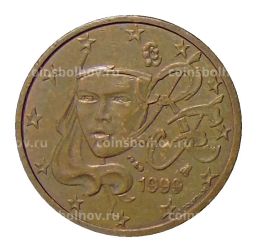 Монета 2 евроцента 1999 года Франция